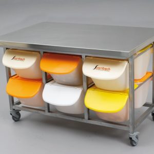 TABLE DE TOURAGE PLATEAU INOX (1400X900X900)